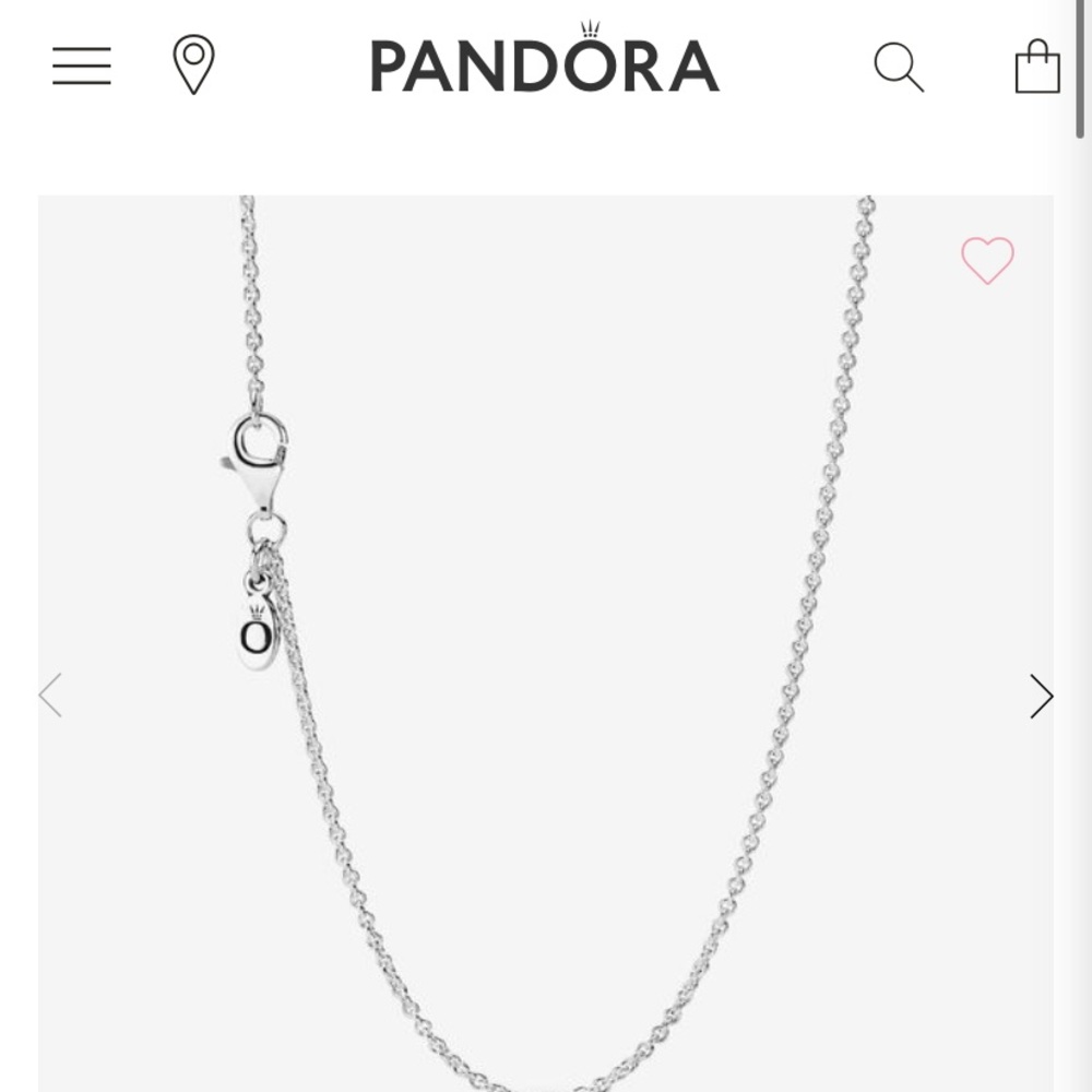 PANDORA - 792082CZ - SIGNATURE HEART DANGLE CHARM - Picture 4 of 5